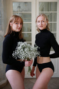 Modelky Fiona a Jana v obľúbenom modeli vo vysokej absorpcii v čiernej farbe - Klasické hladké čierne.